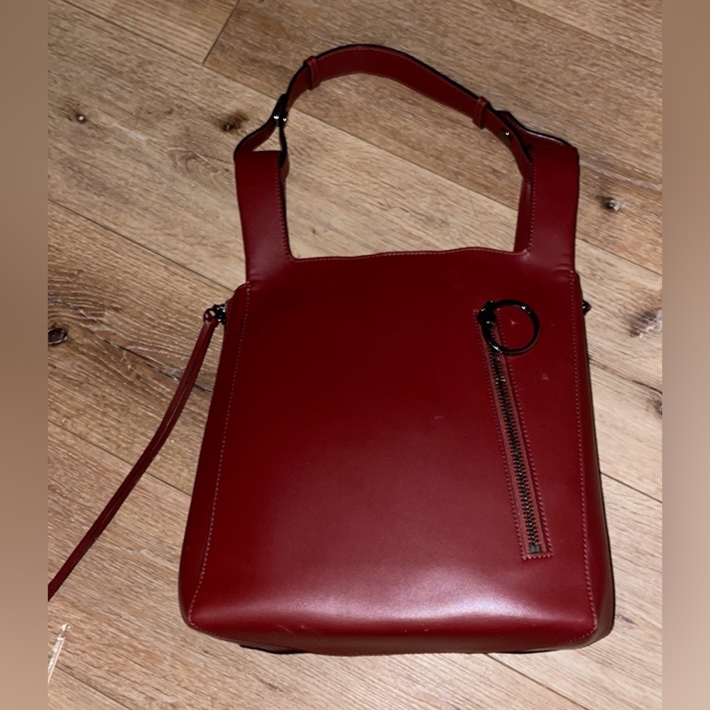 Charles Keith Bordeaux Tote Bag  EUC - Picture 3 of 11